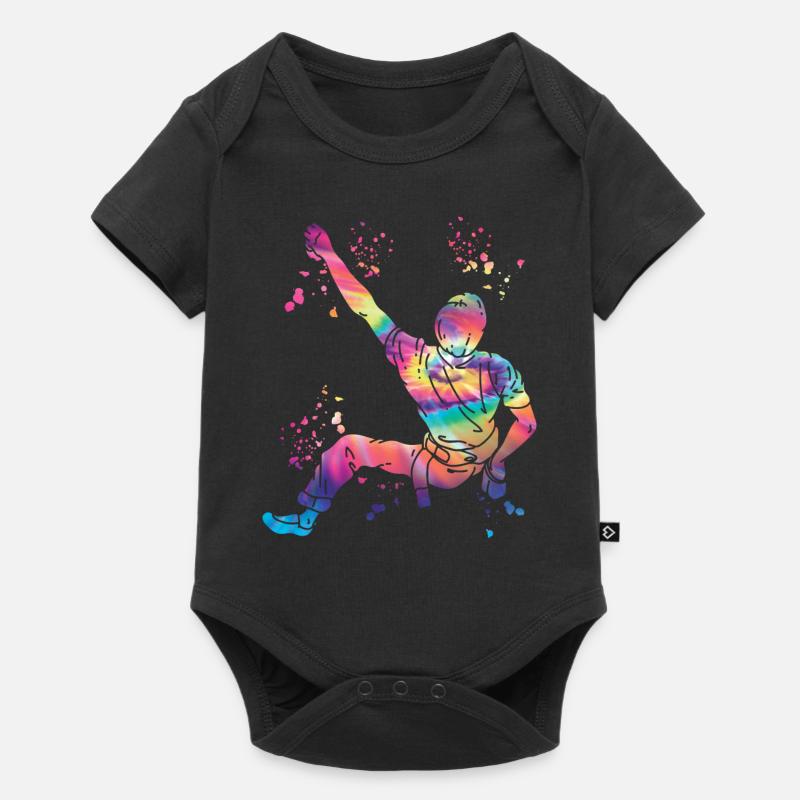 Boulderer Colorsplash Boulder Bouldering - Body à manches courtes Premium Bébé - noir