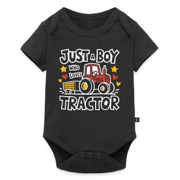 Tracteur Trekker Agriculteur Agriculteur Ferme Tracteur Champ - Body à manches courtes Premium Bébé - noir - Devant
