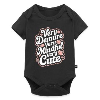 Très retenu, très attentif, très doux - Body à manches courtes Premium Bébé - noir - Devant