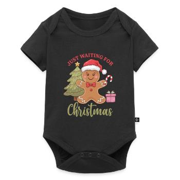Waiting for Christmas - Gingerbread Joy - Baby Premium short-sleeve bodysuit - black - Front