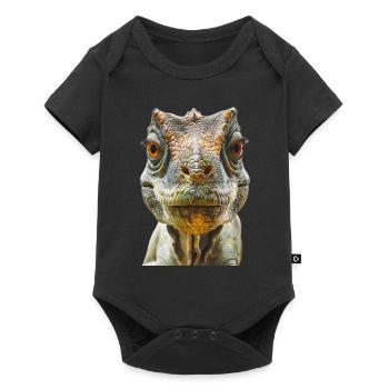 Dinosaure - Body à manches courtes Premium Bébé - noir - Devant