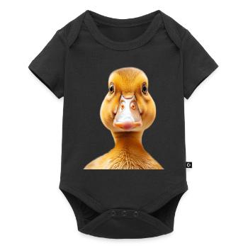 Duck - Baby Premium short-sleeve bodysuit - black - Front