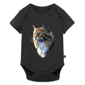 Cat Norwegian Forest Cat Norwegian Forest Cats - Baby Premium short-sleeve bodysuit - black - Front