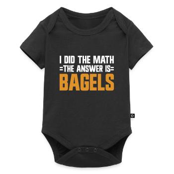 Bagel Lover Art Bagels - Baby Premium short-sleeve bodysuit - black - Front