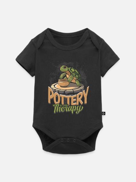 Töpfern Töpferei Töpfer - Baby Premium Kurzarmbody - Schwarz