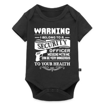Security Officer I Belong To Security Officer - Baby Premium short-sleeve bodysuit - black - Front