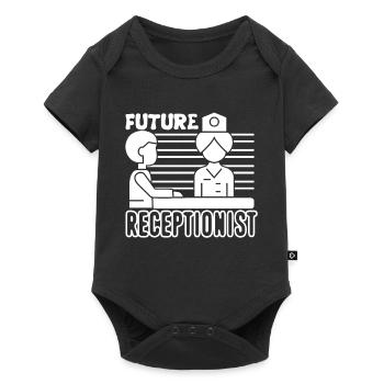 Receptionist Future Receptionist - Baby Premium short-sleeve bodysuit - black - Front