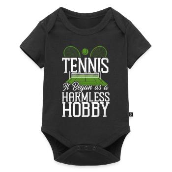 Funny Tennis Player Racket Tennis - Baby Premium short-sleeve bodysuit - black - Front