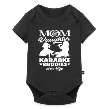 Maman et fille Karaoké Friends Forever - Body à manches courtes Premium Bébé - noir - Devant