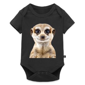 Meerkat - Baby Premium short-sleeve bodysuit - black - Front