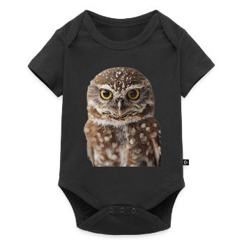 Owl - Baby Premium short-sleeve bodysuit - black - Front