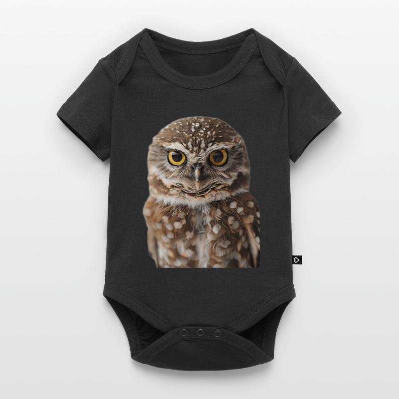 Eule Baby Premium Kurzarmbody
