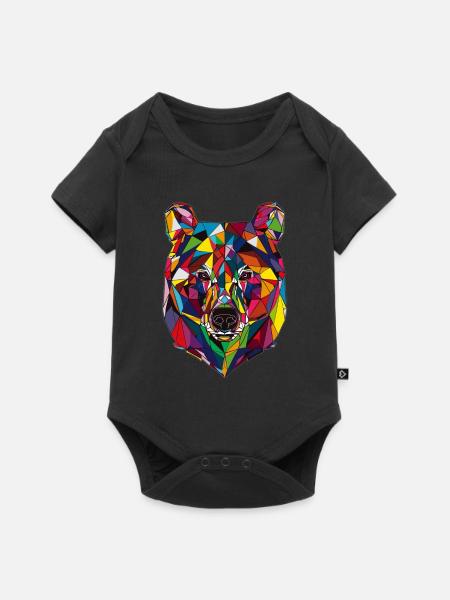 Tragen - Baby Premium Kurzarmbody - Schwarz