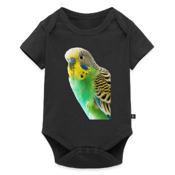 Perruche ondulée - Body à manches courtes Premium Bébé - noir - Devant