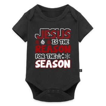 Christmas Jesus Is The Reason For The Season - Baby Premium short-sleeve bodysuit - black - Front