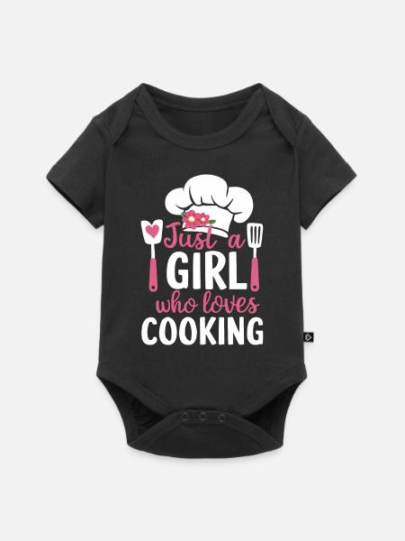 Koch Kochen Küchencheff Bäker - Baby Premium Kurzarmbody - Schwarz
