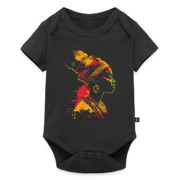 Profil coloré du Mois de l’histoire des Noirs - Body à manches courtes Premium Bébé - noir - Devant