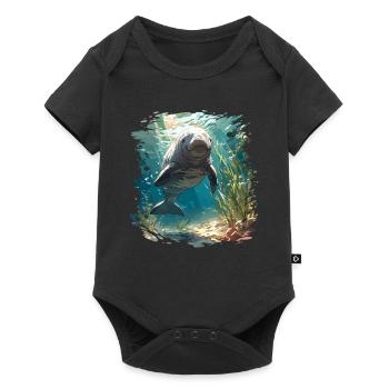 Dugongs Lamantins Dugong - Body à manches courtes Premium Bébé - noir - Devant