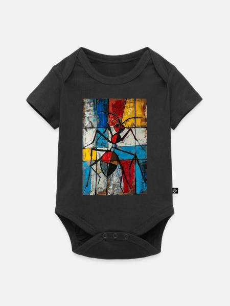 Ameise - Baby Premium Kurzarmbody - Schwarz
