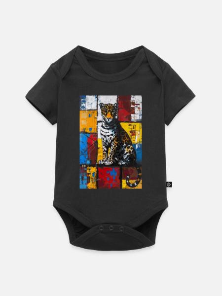 Jaguar - Baby Premium Kurzarmbody - Schwarz