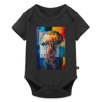 Méduse - Body à manches courtes Premium Bébé - noir - Devant