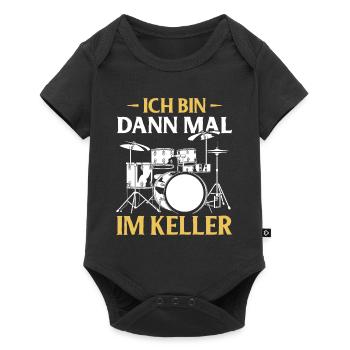 Drums Drums Drumstick Drummer Music Band Rock - Baby Premium short-sleeve bodysuit - black - Front