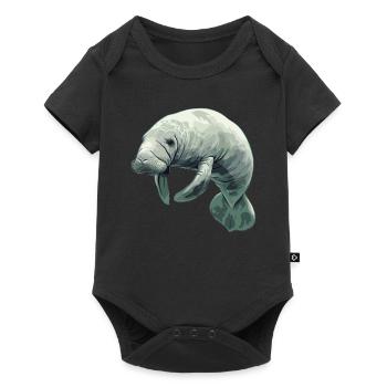 Lamantins Seekuh Lamantin - Body à manches courtes Premium Bébé - noir - Devant