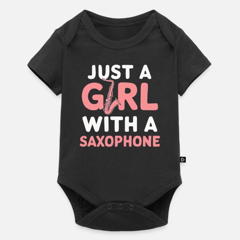 Saxophone Saxophone - Body à manches courtes Premium Bébé - noir