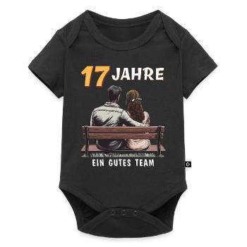 17 YEARS A GOOD TEAM MAN WOMAN - Baby Premium short-sleeve bodysuit - black - Front