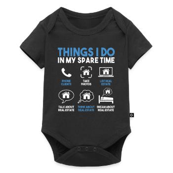 Realtor - Baby Premium short-sleeve bodysuit - black - Front