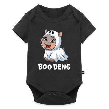 Boo Deng Mignon Hippopotame Costume Fun - Body à manches courtes Premium Bébé - noir - Devant