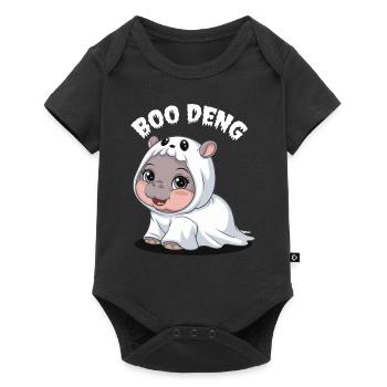 Cute Hippo Boo Deng Costume for Kids - Baby Premium short-sleeve bodysuit - black - Front