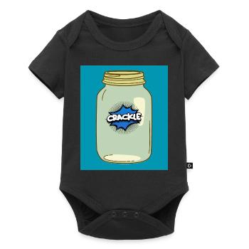 Crackle in a Jar – Fun Comic Style Design - Baby Premium short-sleeve bodysuit - black - Front