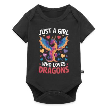 Dragon Mystic Dragon Fantasy - Baby Premium short-sleeve bodysuit - black - Front