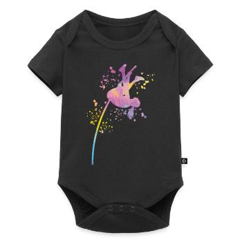 Perchiste Enfant Saut à la perche - Body à manches courtes Premium Bébé - noir - Devant
