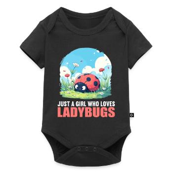 Ladybug Marienkäfer - Baby Premium short-sleeve bodysuit - black - Front