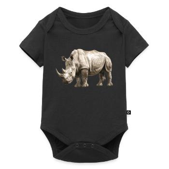 Rhino Rhinos Rhino - Baby Premium short-sleeve bodysuit - black - Front