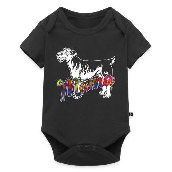 Airedale Terrier Airedale Terrier Mama - Baby Premium short-sleeve bodysuit - black - Front