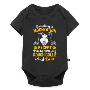 Everything in moderation except playing with my Ro - Baby Premium short-sleeve bodysuit - black - Front