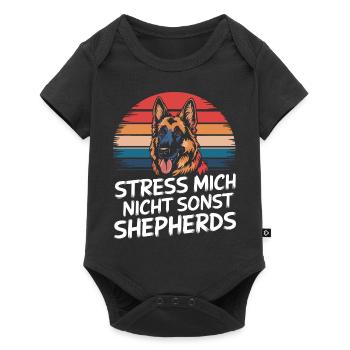 German Shepherd Dog Malinois - Baby Premium short-sleeve bodysuit - black - Front