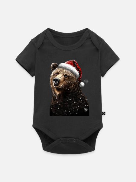 Tragen - Baby Premium Kurzarmbody - Schwarz
