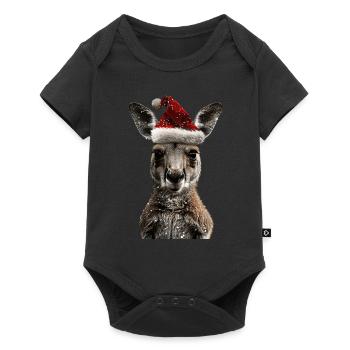 Kangaroo - Baby Premium short-sleeve bodysuit - black - Front