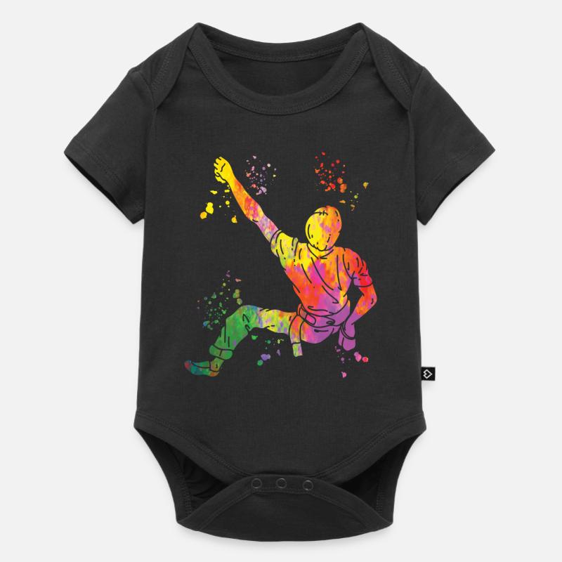 Bloc Colorsplash Bloc de bloc - Body à manches courtes Premium Bébé - noir