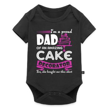Cake Decorator Cake Decorator Dad - Baby Premium short-sleeve bodysuit - black - Front