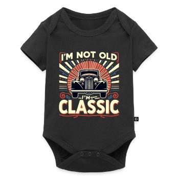 I'M NOT OLD, I'M CLASSIC - Baby Premium short-sleeve bodysuit - black - Front