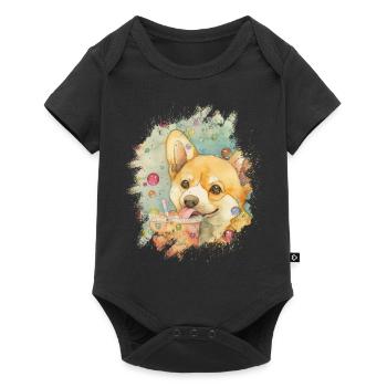 Bubble Tea Boba BubbleTea Kawaii Japan Tea Kpop - Baby Premium short-sleeve bodysuit - black - Front