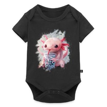 Bubble Tea Boba BubbleTea Kawaii Japan Tea Kpop - Baby Premium short-sleeve bodysuit - black - Front