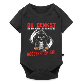 Penguin Tshirt Funny Funny Humor Sarcasm Office - Baby Premium short-sleeve bodysuit - black - Front
