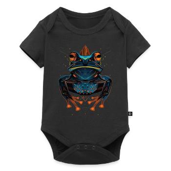 Frog - Baby Premium short-sleeve bodysuit - black - Front
