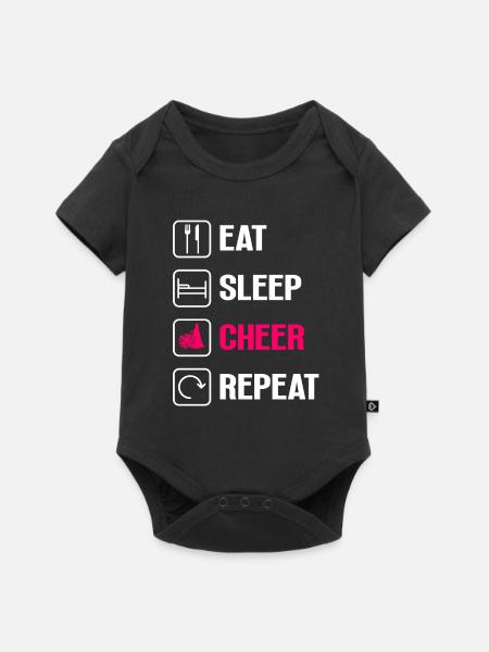 Cheerleading Cheerleader Base Flyer - Baby Premium Kurzarmbody - Schwarz